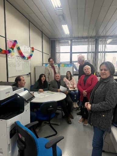 Momento de carinho e presença com as assistidas do Instituto