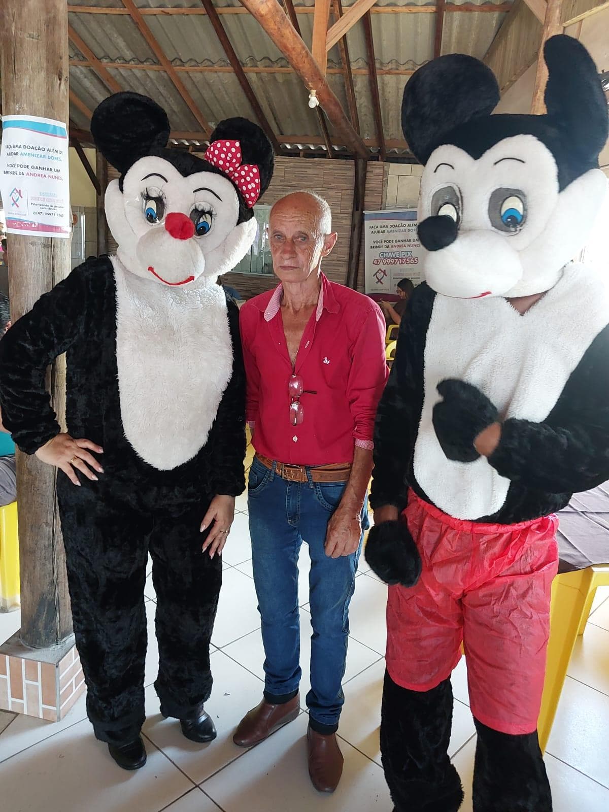 Presidente Andrea em campanha de arrecadação para o tratamento oncológico do Zezinho