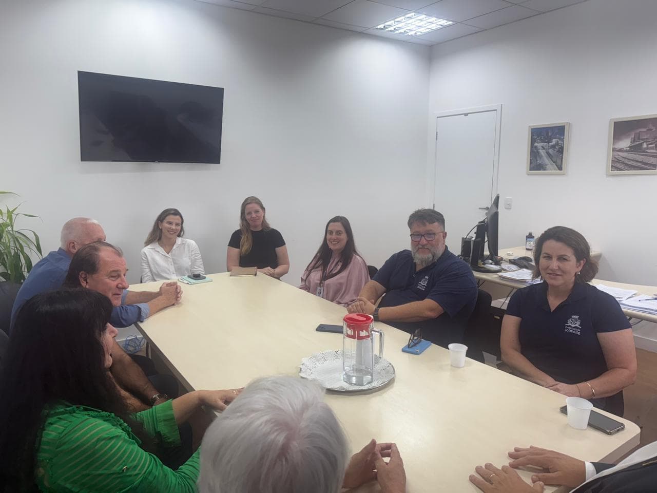 Reunião com representantes da Prefeitura de Joinville sobre direitos dos pacientes