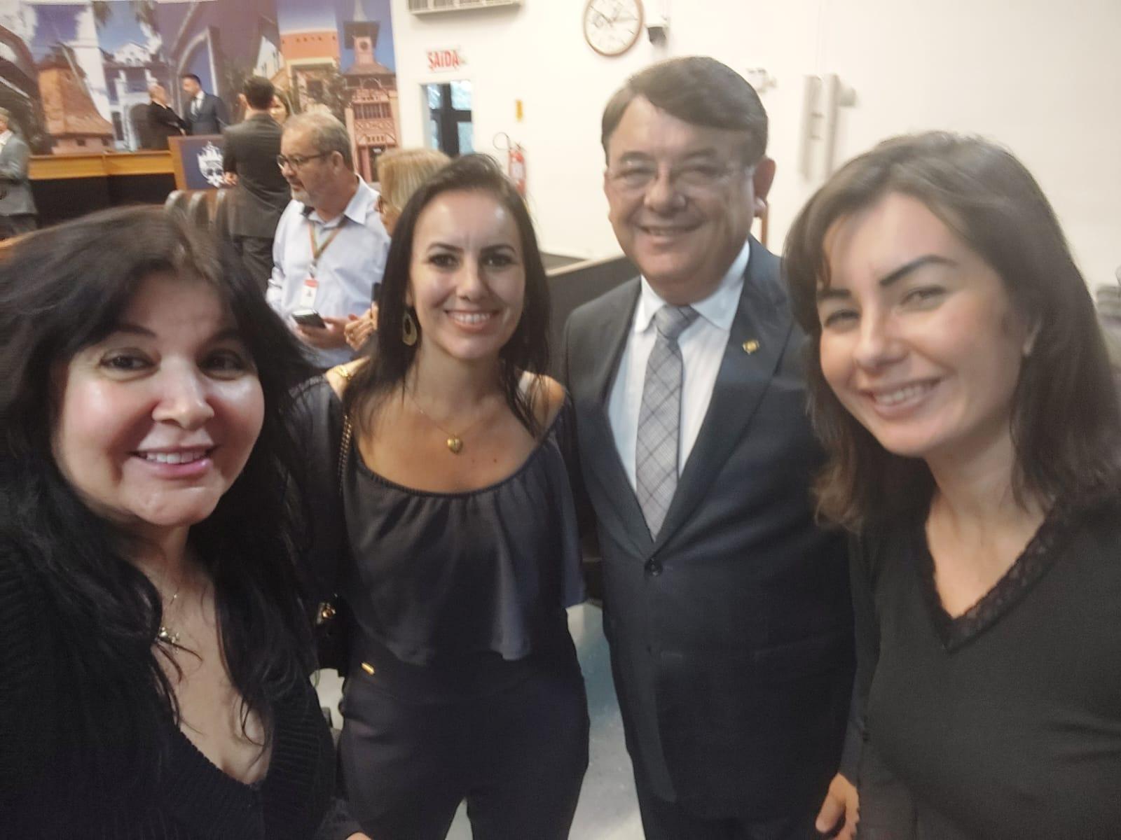 Instituto com o Deputado Estadual Maurício Peixer e o Deputado Fernando Krellig